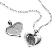 Personalized Heart Print Pendant