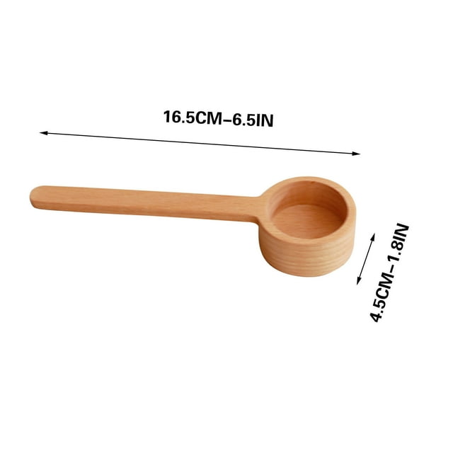 Kitchen Utensils Set,Coffee Spoons Beech Wooden Measuring Spoon for Ground Beans Tea Soup Cooking Mixing