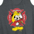 thumbnail image 3 of Disney - Firefighter Mickey - Fire Dept. At Your Service - Women's Racerback Tank Top, 3 of 5