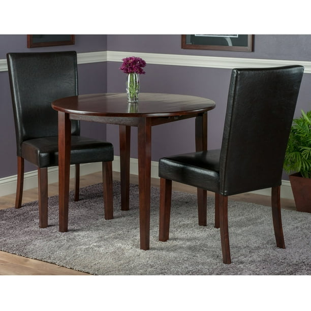 Clayton 3PC Set Drop Leaf Table with 2 Chairs