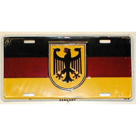 - Germany Flag with Eagle License Plate