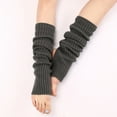 thumbnail image 5 of Clearance! Delayuji Fuzzy Leg Warmers Leg Warmers for Women Winter Long Leg Warmer Womens Men 80S Party Ribbed Knit Dance Sports Leg Warmer One Size Gray, 5 of 7
