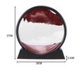thumbnail image 6 of Rbaofujie Room Decorations Moving Sand Art Picture Round Glass 12inch Hourglass Natural Flowing Sand Picture Moving Grit Hourglass 50ml Pride Decorations Brown, 6 of 7