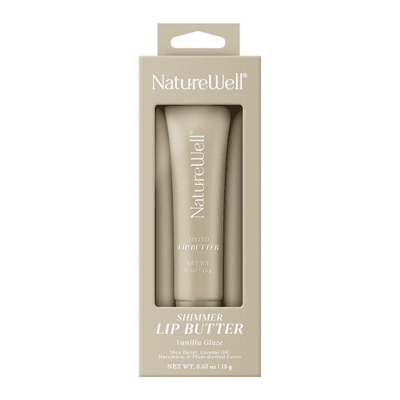 NatureWell Tinted Lip Butter, Vanilla Glaze, 0.53 oz