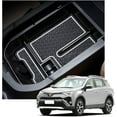 thumbnail image 1 of Center Console Tray Organizer Car Glove Box Storage Box Armrest Box Accessories for RAV4 XA50 2019 2020 Console Organizer (white), 1 of 7