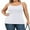 White, variant on Charmo Cotton Shelf Bra Camisoles Adjustable Spaghetti Strap Tank Tops Scoop Neck Layer Cami S-5X