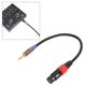 thumbnail image 5 of Cable TRS Macho A XLR Hembra ANGGREK Carcasa De Metal Salida Doble Mono XLR A Micrófono Estéreo 3,5 Mm 1,0 Pies, 5 of 8