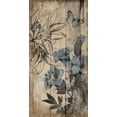 thumbnail image 2 of Grey, Jace 9x14 Gold Ornate Wood Framed with Double Matting Museum Art Print Titled - Wood Floral Blue 2, 2 of 4