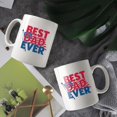 thumbnail image 3 of Best Dad Ever American Flag Coffee Mugs 15 OZ Sublimation Mugs,Double-sided Printing Ceramic Cups Ceramic Mugs for Coffee,Tea,Hot Cocoa, 3 of 4