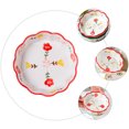 thumbnail image 3 of Ceramic Salad Bowl Dessert Bowl Adorable Pattern Wave Bowl Breakfast Bowl, 3 of 8