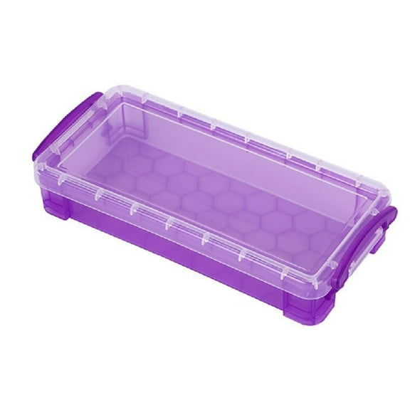 Zeiwohndc Multifunctional Pencil Box Clear Pencil Case High Capacity Colored Pencil Box