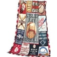 thumbnail image 3 of Baseball Print Blanket and Throws Sports Lover Gifts for Men Throw Blankets Baseball Decor Soft Cozy Fleece Plush Warm Flannel Bedding Blanket for Boys Kids Adults Couch Travel 40"X50", 3 of 6