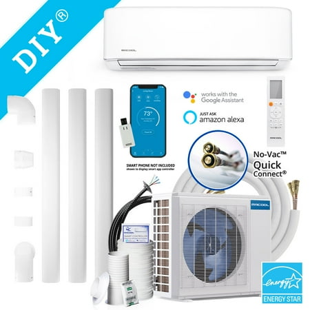 DIY 4th Generation E Star 12k BTU Ductless Mini-Split Heat Pump Complete System 115V/60Hz (box 2/2only for pickup )