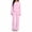 Pink, variant on 2 Piece Casual Outfits For Women Crew Neck Long Sleeve Cropped Tops Elastic Waist Drawstring Pants Loose Stylish Set (S, Coffee)