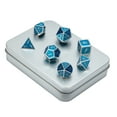 thumbnail image 5 of Polyhedral DND Dice Sets, 7-Die Solid Metallic Polyhedral D&D Dice Set for Dungeons and Dragons Pathfinder DND RPG MTG Role Playing Table Gaming Dice Set, 5 of 8