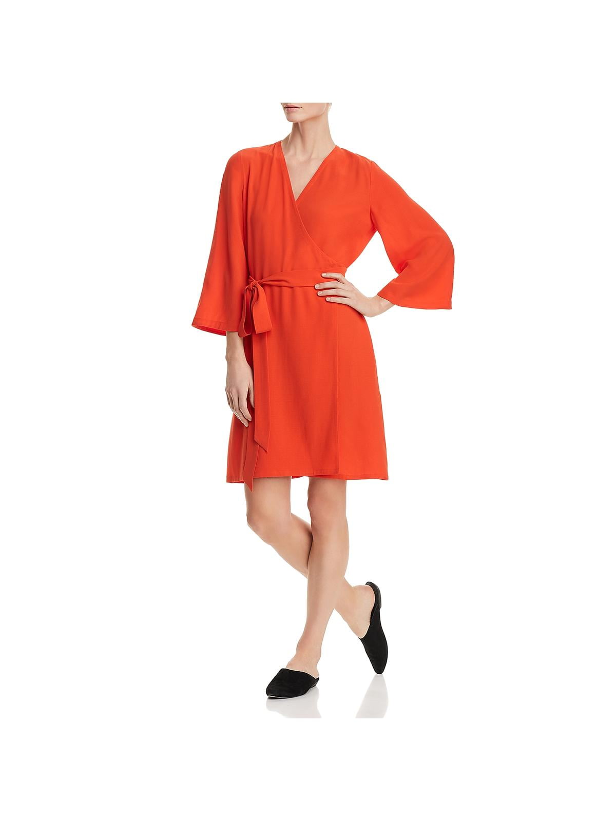 eileen fisher wrap dress