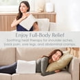 thumbnail image 5 of Pure Enrichment PureRadiance Luxury Heating Pad for Back, Neck, & Shoulder Pain Relief, Patented Design, Soft Faux Fur & Micromink, 6 Heat Settings, Machine Washable, 12”x24”(Cloud), 5 of 9
