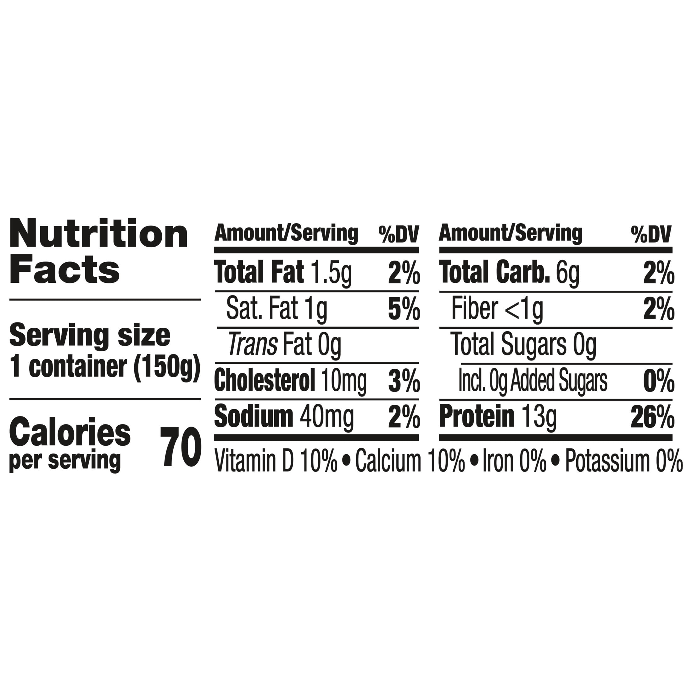 Too Good & Co. Zero Sugar Strawberry Yogurt-Cultured Ultra-Filtered Low Fat Milk Product Cup, 5.3 OZ