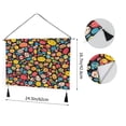 thumbnail image 3 of WOBOGO A Variety Of Snack Patterns Living Room Canvas Wall Art Bedroom Study Framed Canvas Print Artwork Home Office Decorations 24.5×16.7in, 3 of 6