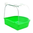 thumbnail image 6 of DOLITY Bird Bath Box Bird Bathtub Parrot Bathing Tub for Budgie Parakeets Cockatiel Green, 6 of 8