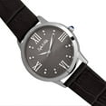 thumbnail image 3 of Sophie & Freda Sonoma Leather-Band Watch W/Swarovski Crystals - Silver/Black, 3 of 3