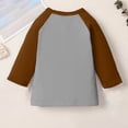 thumbnail image 3 of ShomPort T-Shirts for Boys Unisex Raglan Sleeve Round Collared Color Block 3/4 Sleeve Lightweight Trendy Tops Stretchy Athletic Breathable Tees, 3 of 6
