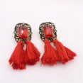 thumbnail image 3 of Pendientes de borla vintage Fernando de Cristal rojo para Mujer Y Niñas, 3 of 8