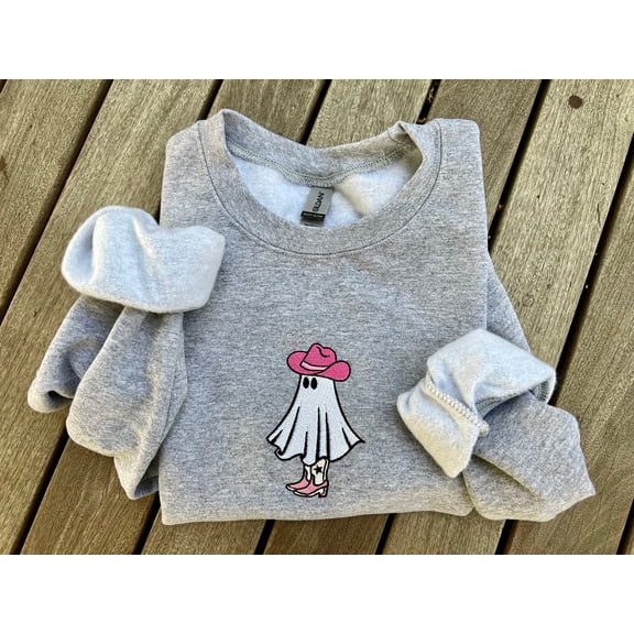 Cowgirl Ghost Embroidered Sweatshirt