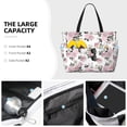 thumbnail image 3 of Fuzoiu Rose Flowers Print Waterproof Beach Tote Bag for Women Girls with Zipper,Sandproof Pool Swim Bag,Large Capacity Beach Travel Bag for Pool Swim Travel Everyday, 3 of 7
