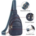 thumbnail image 4 of BZUEPRS Small Sling Bag for Women Leather Crossbody Bags Fanny Pack Chest Bag for Travel., 4 of 15