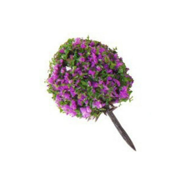 Naiovety Modelo de paisaje estático, de terrario, accesorios de planta de simulación de plástico, árboles en miniatura en forma de bola, juguetes Electrónica Tipo 2