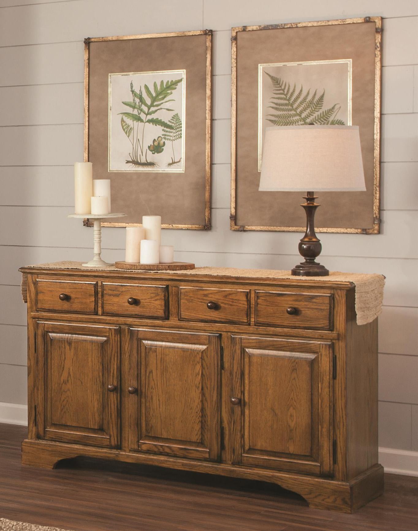 Brooks Furniture 1454 Dining Room Buffet ; Legacy Oak 12.75 x 54 x 17