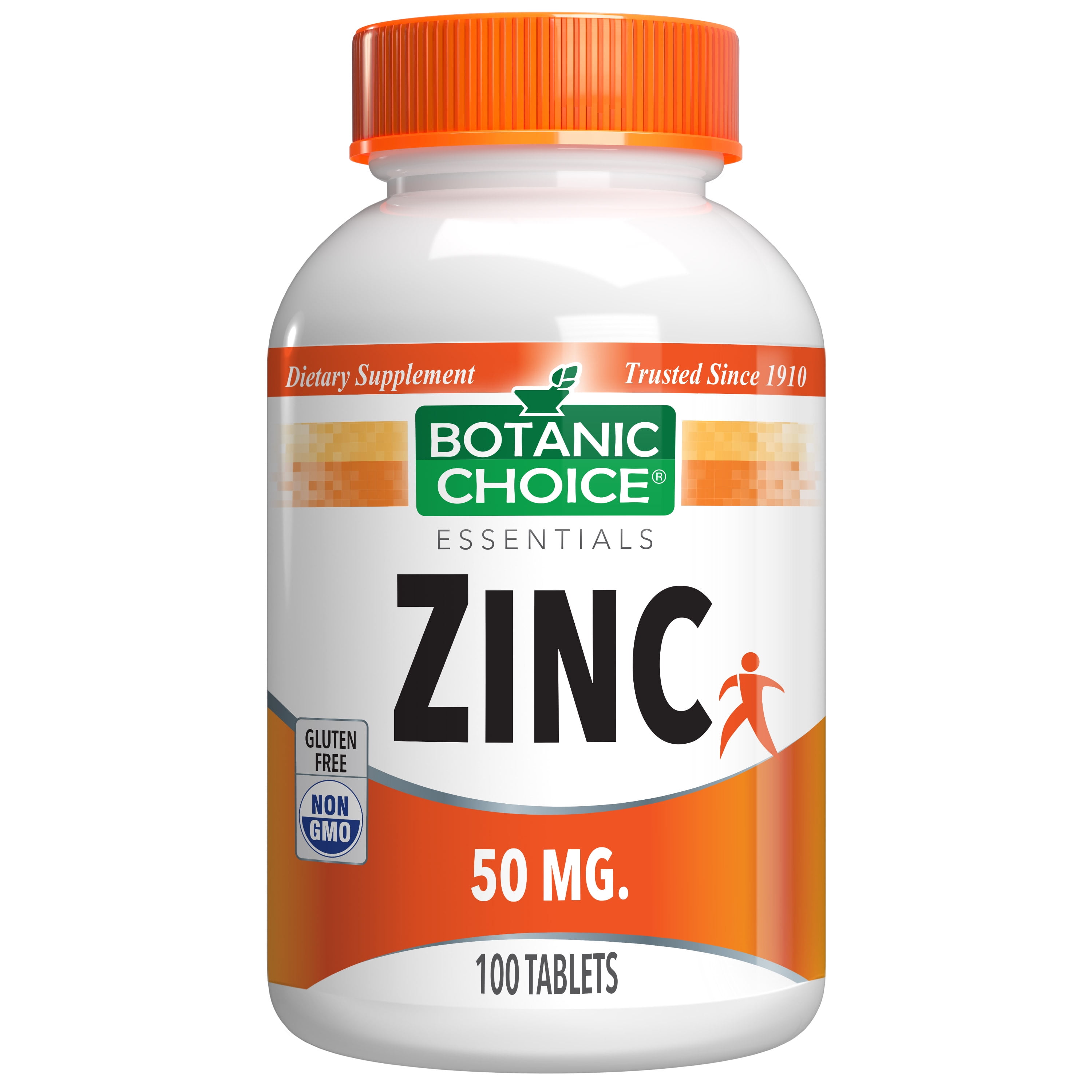 Botanic Choice Zinc 50mg Tablets, 100 Ct – Daily Zinc Supplement