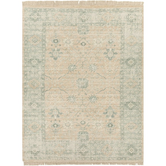 BoutiqueRugs Robins Traditional Area Rug - Camel, Ivory, Sage - 6' x 9'