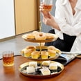 thumbnail image 6 of Raccoon 3 Tier Plastic Cupcake Stand | Dessert Table Display Holder with 21cm/24cm/27cm Plates | 32cm/12.5in Height, 6 of 6
