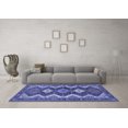 thumbnail image 3 of Ahgly Company Machine Washable Indoor Rectangle Persian Blue Traditional Area Rugs, 5' x 8', 3 of 4