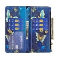 thumbnail image 5 of Allytech Wallet Case Compatible with iPhone 14 Plus (6.7 inch) 2022, 9 Card Holder & Zipper Pocket PU Leather Anti-Shock Kickstand Case with Hand Strap for iPhone 14 Plus 5G, Green Gold Butterfly, 5 of 7