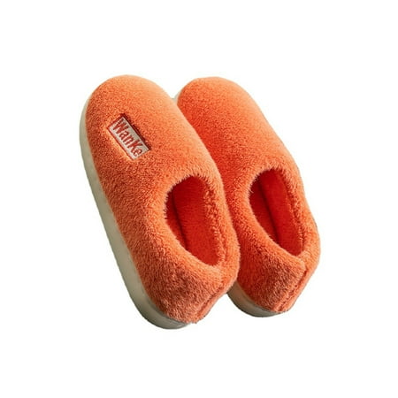 

Wazshop Womens Slippers Fluffy Fuzzy Slipper Soft Plush Warm Shoes Non-slip House Unisex Cozy Lightweight Watermelon Red 7-7.5