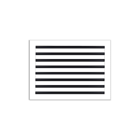 BUILDMART - 22x16 Modern AC Vent Cover - Decorative White Aluminum Air Vent - Standard Linear Slot Diffuser - Heating and Cooling Register Grille for Ceiling, Walls & Floors - Texas Buildmart