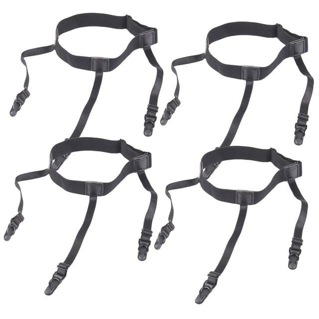 2x 1 par de soportes de negros vintage / soportes de / elásticas para calcetines