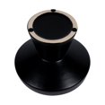 thumbnail image 2 of ceramic black pedestal  fruit bowl /planter 8.25”D matte black. 8x7x5", 2 of 6