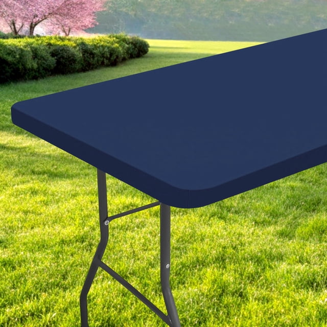 Mantel de pícnic Spotjoy, elástico, impermeable, 30 x 96 cm, color azul marino