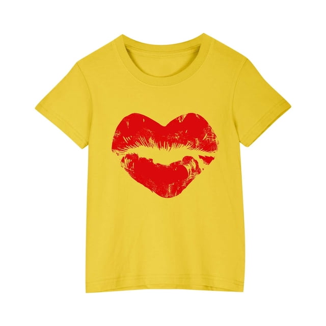Zpanxa Chemises Filles T-Shirt à Imprimé d'Halloween Col Rond Manches Courtes Haut Mode en Coton 9 Ans