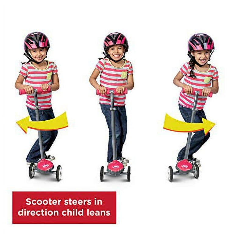 GOMO 3Wheel Scooter Lean To Steer With Light Up Wheels