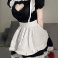 thumbnail image 5 of White Apron Lolita Maid'S Apron Vintage Ruffle Apron Solid Color Work Pinafore Waist Pinafore Halter Apron For Cooking, Coffee Making And Gardening, 5 of 7