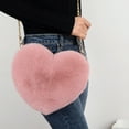 thumbnail image 6 of shenmeida Crossbody Solid Color Bag Heart Shape Bags for Women Zipper Closure Shoulder Strap Tote Bag for Women, 6 of 8