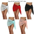 thumbnail image 4 of Jumpingount Vestidos de playa Gancho de ganchillo Cubierta de de encaje Secado rápido Cómodo de usar Buena elasticidad corta Rojo S Accesorios de disfraces Rosado S Jumpingount AP009709-13B, 4 of 6