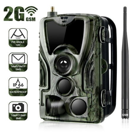 2G Hunting Trail Camera 20MP 1080P MMS/SMTP/SMS Wireless Wildlife Cameras Photo Traps HC801M Night Vision Hunter Chasse