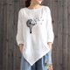 thumbnail image 2 of Camiseta de manga larga con cuello redondo y estampado informal a la moda de verano para mujer Fridja  fjkfkj1500, 2 of 4