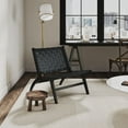 thumbnail image 2 of Manhattan Comfort Chaise d'Appoint en Similicuir Noir - Ensemble de 2, 2 of 3